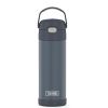 Thermos FUNtainer Stainless Steel Insulated Bottle w/Spout - 16oz - Stone Slate