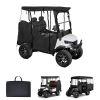 Golf Cart Cover, Visible Full-Enclosure 2&2+2 Passenger Golf Cart, 420D Waterproof Oxford Fabric Club Car Cover Fits Most Carts Club Car, Yamaha, EZGO