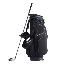Golf Cart Bag with 14 Way Organizer Divider Top, 35' 11 Pockets Premium Cart Bag with Stand