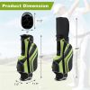 Green Portable Lightweight Golf Stand Carry Bag