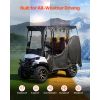 Golf Cart Cover, Visible Full-Enclosure 2&2+2 Passenger Golf Cart, 420D Waterproof Oxford Fabric Club Car Cover Fits Most Carts Club Car, Yamaha, EZGO