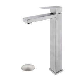 Bathroom Sink Single Handle Faucet with Pop-Up Drain (No Overflow) (Option: Default Title)