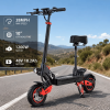 Fast 1600W Electric Scooter with Seat for Adult, Max Speed 28mph, 30miles Range, 48V 18Ah, 10'' Off-road Tires,Foldable Commuter E-scooter