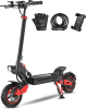 Fast 1600W Electric Scooter with Seat for Adult, Max Speed 28mph, 30miles Range, 48V 18Ah, 10'' Off-road Tires,Foldable Commuter E-scooter
